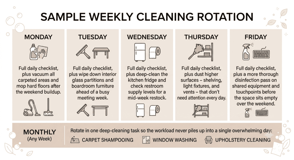 office cleaning checklist